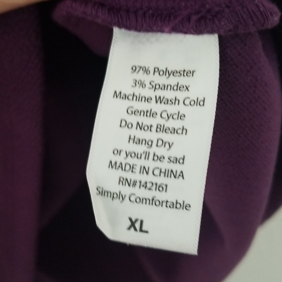 Lularoe Xl Purple Cassie Pencil Skirt - Picture 4 of 5